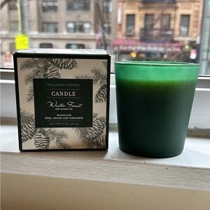 NWT Williams Sonoma Winter Forest Candle